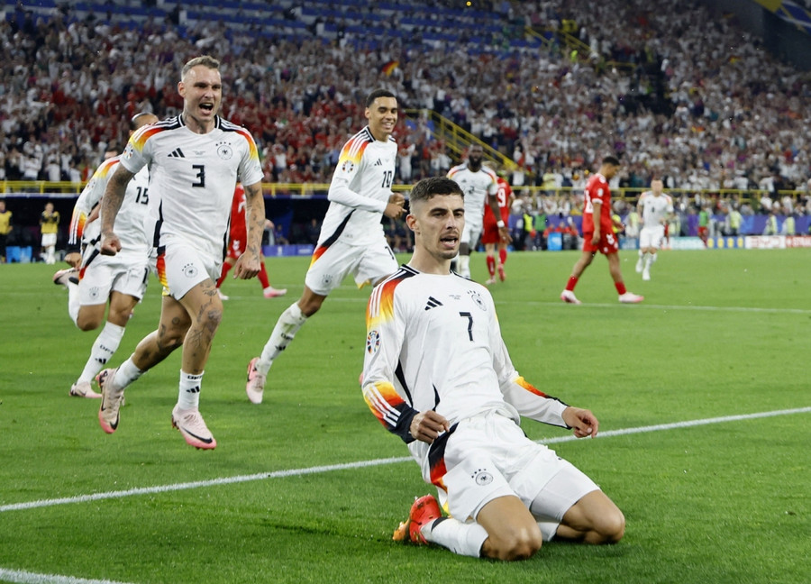 Kai Havertz đã mở điểm cho đội tuyển Đức từ chấm đá 11 m. Ảnh: UEFA Kai Havertz đã mở điểm cho đội tuyển Đức từ chấm đá 11 m. Ảnh: UEFA