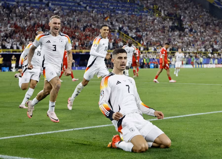 Kai Havertz đã mở điểm cho đội tuyển Đức từ chấm đá 11 m. Ảnh: UEFA