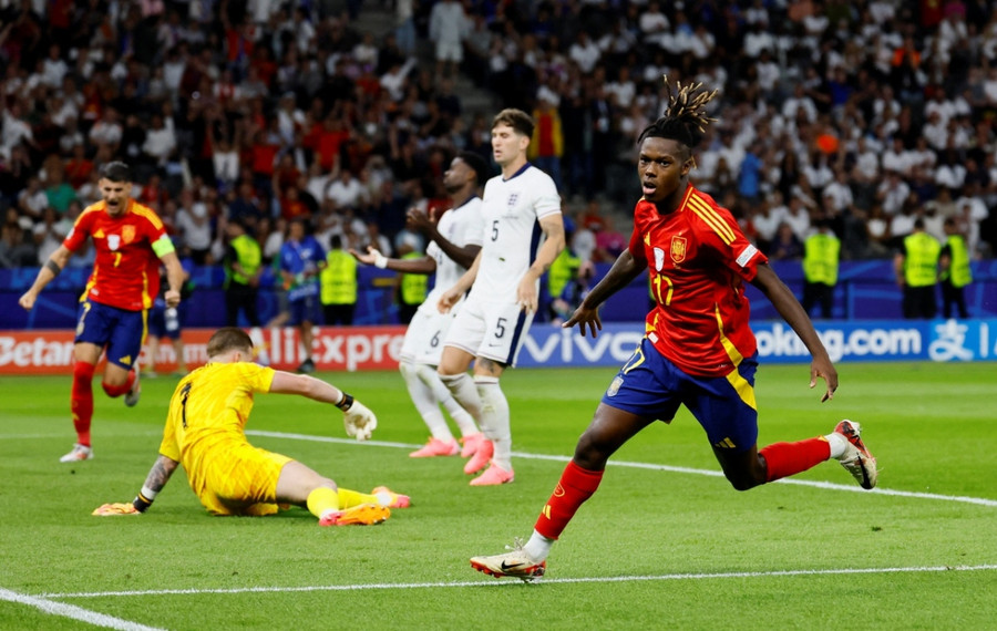 Nico Williams mở tỷ số cho Tây Ban Nha ở đầu hiệp 2. Ảnh: UEFA
