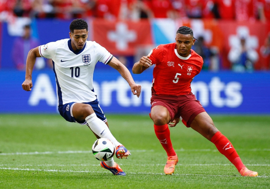 Đội tuyển Anh chơi rất thận trọng trước đối thủ khó chịu như Thụy Sỹ. Ảnh: UEFA