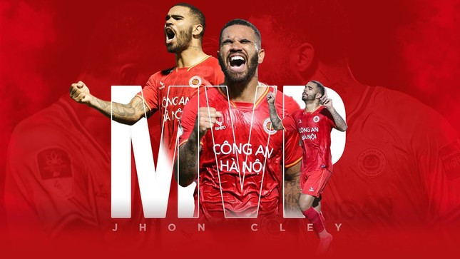 Jhon Cley là chân sút số 1 của Công an Hà Nội mùa giải trước. Ảnh: CAHN