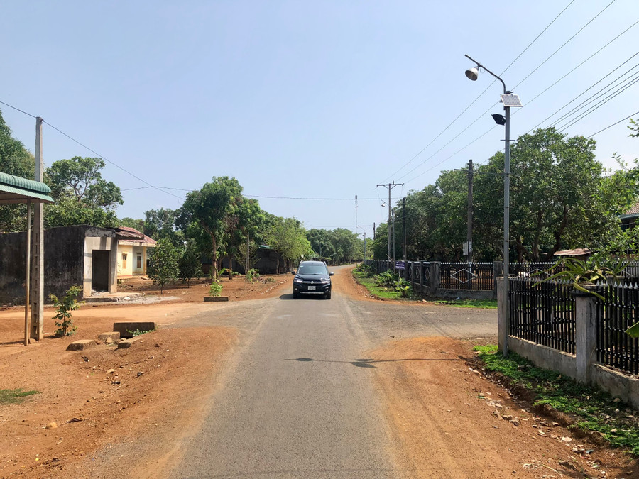 Một góc làng Jrăng Blo, xã Ia Khai. Ảnh: Lê Nam