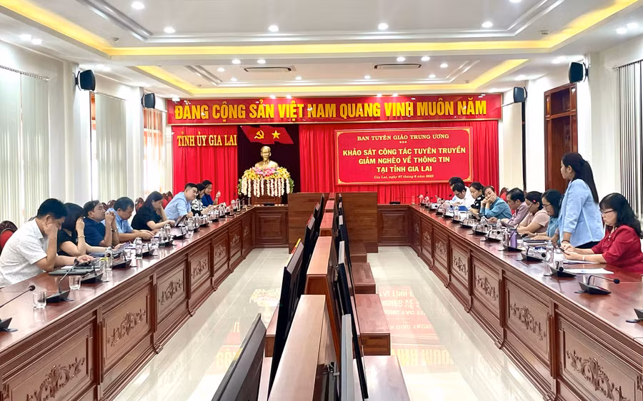 Quang cảnh buổi khảo sát. Ảnh: Lam Nguyên