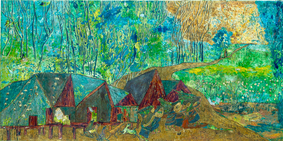 Tác phẩm &quot;Đất lành&quot;.