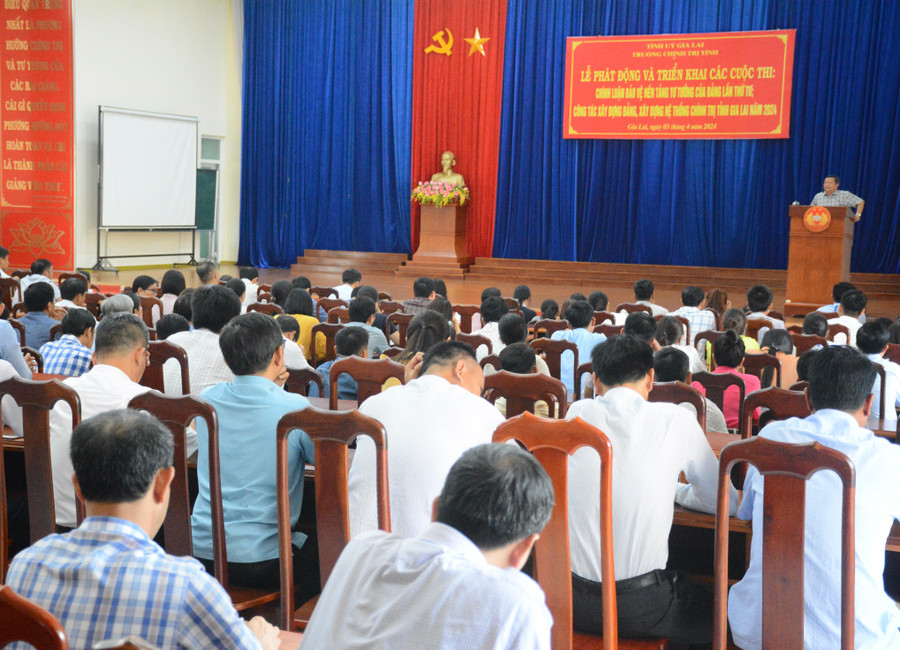 Quang cảnh lễ phát động. Ảnh: Lam Nguyên Quang cảnh lễ phát động. Ảnh: Lam Nguyên