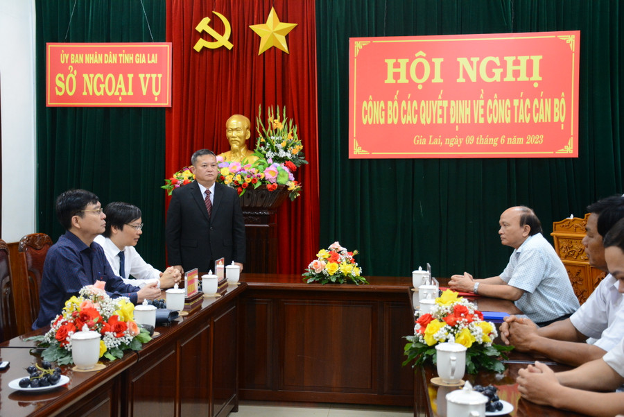 Quang cảnh lễ công bố quyết định bổ nhiệm. Ảnh: Lam Nguyên Quang cảnh lễ công bố quyết định bổ nhiệm. Ảnh: Lam Nguyên