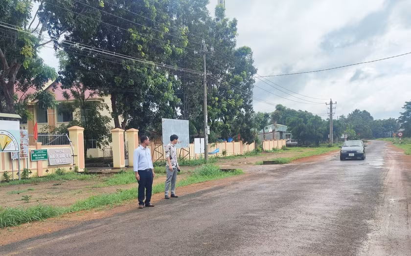 Trung tâm xã Ia Khai ngày một khang trang. Ảnh: Lam Nguyên