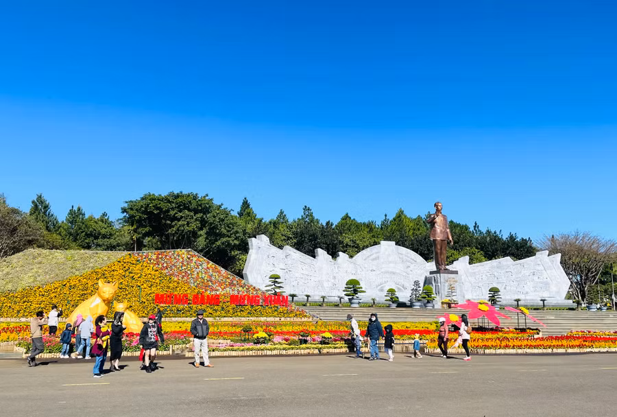 Quảng trường Đại Đoàn Kết (TP. Pleiku) là nơi tổ chức các hoạt động văn hóa, chính trị quan trọng của tỉnh Gia Lai. Ảnh: Lam Nguyên