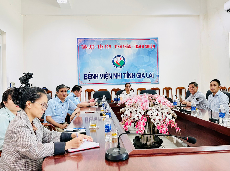 Quang cảnh hội nghị trực tuyến tại điểm cầu tỉnh Gia Lai. Ảnh: Như Nguyện z6630394442630-5b05a1a110ca984911c204dbc55b4914.jpg