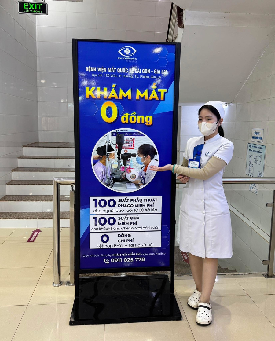 Từ ngày 1-6-2025 đến hết ngày 30-6-2025, Bệnh viện Mắt Quốc tế Sài Gòn-Gia Lai triển khai chương trình Khám mắt 0 đồng cho người dân trên địa bàn tỉnh. Ảnh: ĐVCC z6664637078886-276970d28e002bffc0df88c827de4cc0.jpg