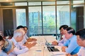 Quang cảnh buổi làm việc. 