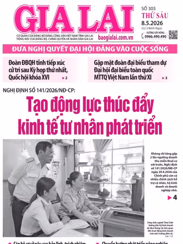 Báo Gia Lai số thứ sáu ngày 8-5-2026