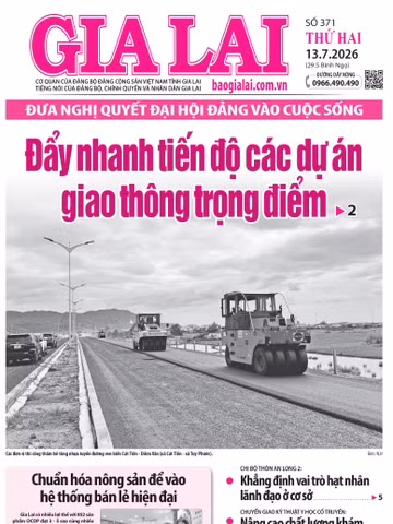 Báo Gia Lai số thứ hai ngày 13-7-2026