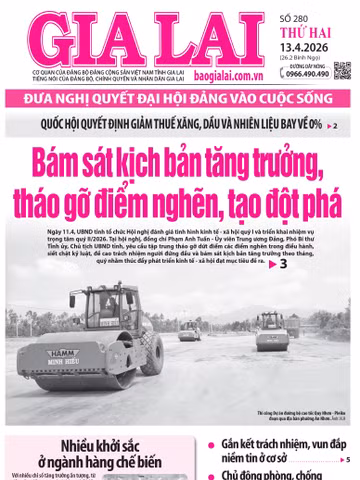 Báo Gia Lai số thứ hai ngày 13-4-2026