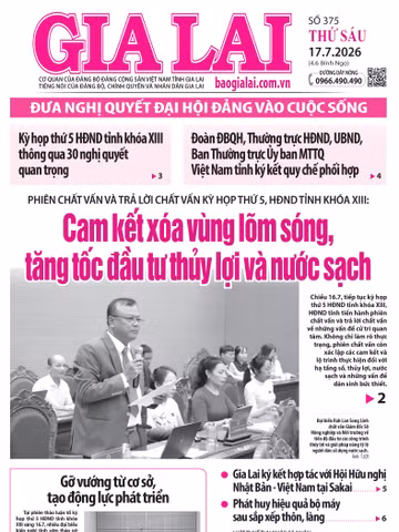 Báo Gia Lai số thứ sáu ngày 17-7-2026