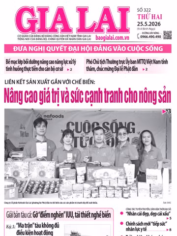Báo Gia Lai số thứ hai ngày 25-5-2026