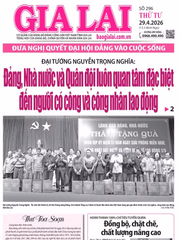 Báo Gia Lai số thứ tư ngày 29-4-2026