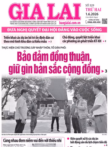Báo Gia Lai số thứ hai ngày 1-6-2026