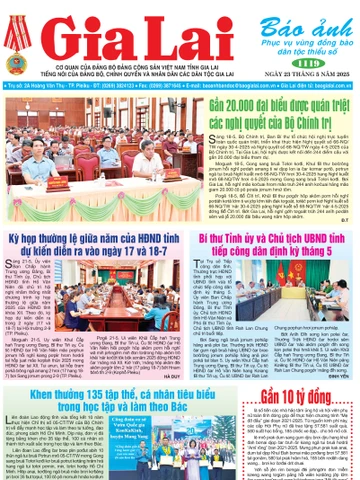Báo Ảnh Gia Lai ngày 23-5-2025