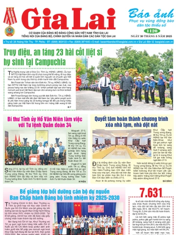 Báo Ảnh Gia Lai ngày 30-5-2025