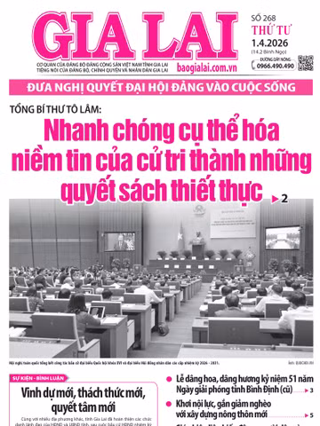 Báo Gia Lai số thứ tư ngày 1-4-2026