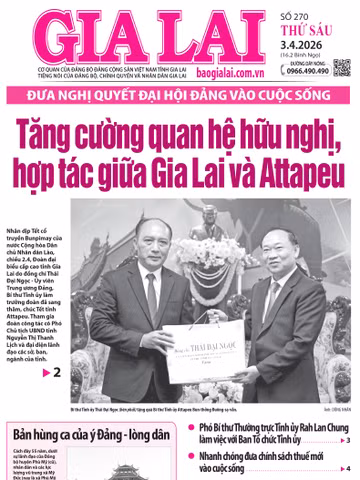 Báo Gia Lai số thứ sáu ngày 3-4-2026