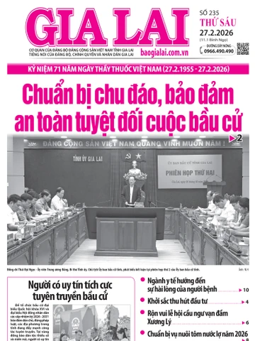 Báo Gia Lai số thứ sáu ngày 27-2-2026