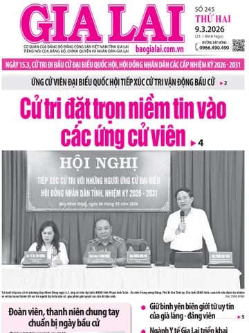 Báo Gia Lai số thứ hai ngày 9-3-2026