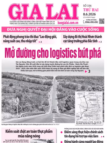 Báo Gia Lai số thứ hai ngày 8-6-2026
