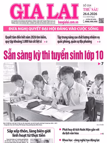 Báo Gia Lai số thứ sáu ngày 26-6-2026