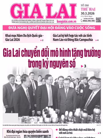 Báo Gia Lai số thứ hai ngày 30-3-2026