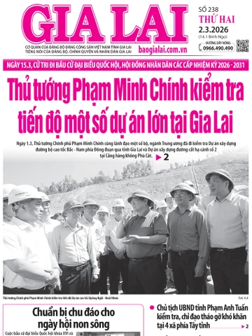 Báo Gia Lai số thứ hai ngày 2-3-2026