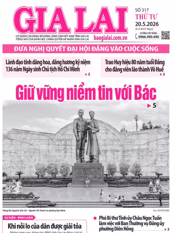 Báo Gia Lai số thứ tư ngày 20-5-2026