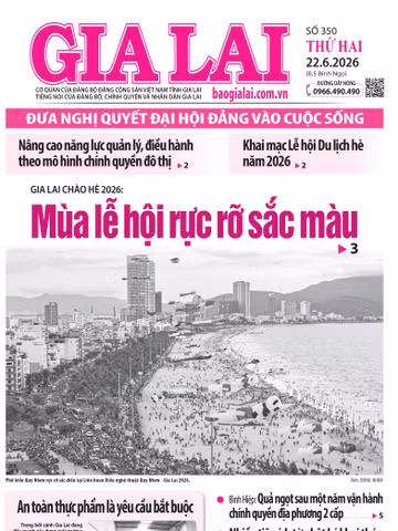 Báo Gia Lai số thứ hai ngày 22-6-2026