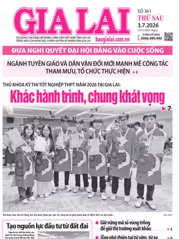 Báo Gia Lai số thứ sáu ngày 3-7-2026