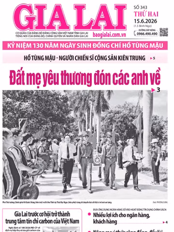 Báo Gia Lai số thứ hai ngày 15-6-2026