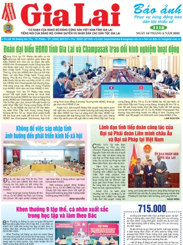 Báo Ảnh Gia Lai ngày 16-5-2025