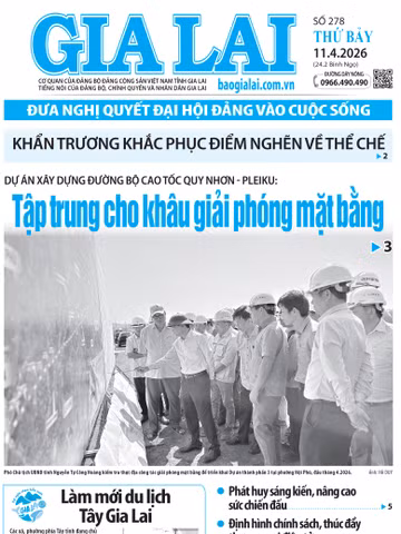 Báo Gia Lai số thứ bảy ngày 11-4-2026