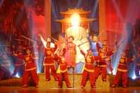 Vở diễn tái hiện lịch sử hào hùng của dân tộc. Ảnh: Ngọc Nhuận