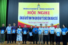 Chuyển giao 2.426 đoàn viên công đoàn về Liên đoàn Lao động tỉnh Gia Lai