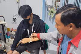 Cọc báo đường thi công không rõ ràng để xảy ra tai nạn