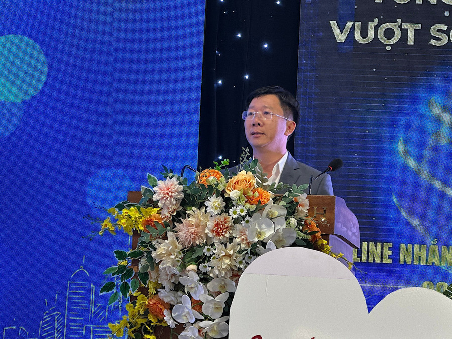 Tổng Giám đốc Công ty cổ phần Becamex Bình Định Nguyễn Văn Lăng. Ảnh: Hà Duy ong-nguyen-van-lang-tong-giam-doc-cong-ty-co-phan-becamex-binh-dinh-phat-bieu-tai-le-ky-niem-anh-ha-duy.jpg