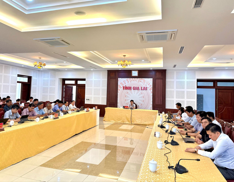 Quang cảnh hội nghị tại đầu cầu tỉnh Gia Lai. Ảnh: Hà Duy quang-canh-hoi-nghi-tai-dau-cau-tinh-gia-lai-anh-ha-duy-7163-8667.jpg