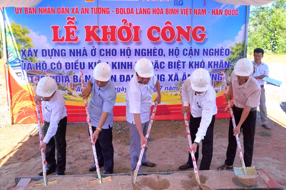 Xã Ân Tường: Khởi công xây dựng 20 căn nhà cho hộ nghèo, hộ cận nghèo