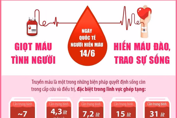 Ngày Quốc tế Người hiến máu: Giọt máu tình người - Hiến máu đào, trao sự sống