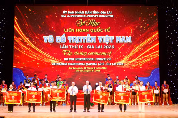 Gia Lai xếp thứ nhất toàn đoàn nội dung quyền thuật và đối kháng.