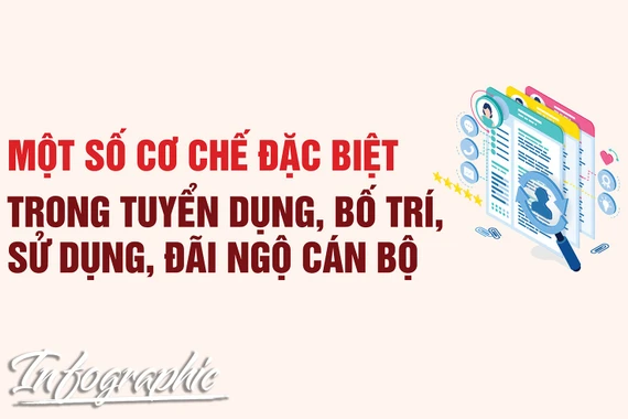 Một số cơ chế đặc biệt trong tuyển dụng, bố trí, sử dụng, đãi ngộ cán bộ