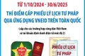 Thí điểm cấp Phiếu lý lịch tư pháp qua ứng dụng VNeID trên toàn quốc