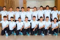 Đội bóng Trường Đại học Quy Nhơn ở bảng C vòng chung kết giải sinh viên toàn quốc 2026.