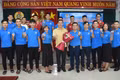 Đội Liên đoàn Lao động tỉnh Gia Lai tham gia vòng loại khu vực phía Nam-Giải bóng đá công nhân, viên chức Việt Nam năm 2025. Ảnh: ĐVCC